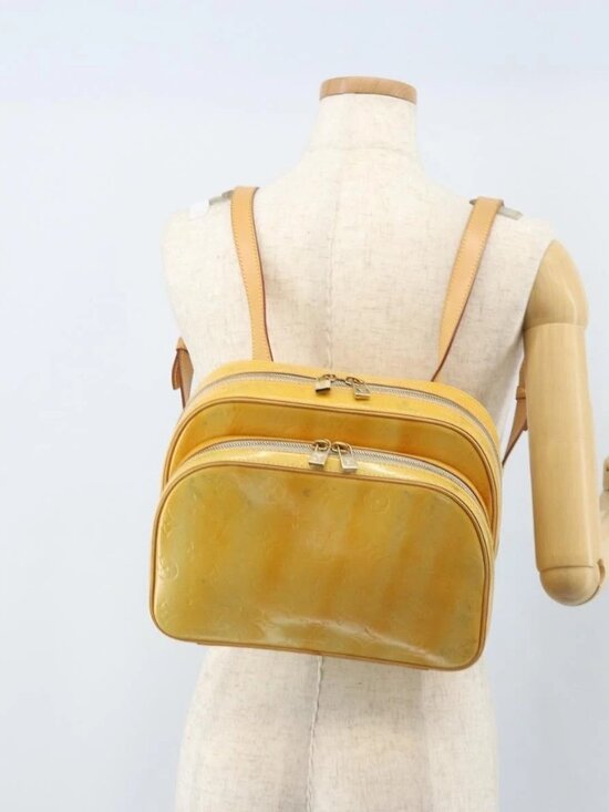 LOUIS VUITTON Monogram Vernis Marley Backpack Gris M91038 LV Auth ki6483 main image 6